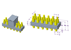 2x6P Pogo Pin連接器
